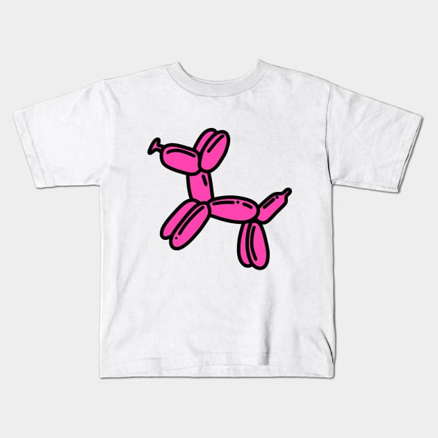 Balloon Puppy Kids T-Shirt by bluesalem